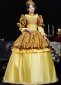 Women Yellow Venice Carnival Costumes Holiday Masquerade Party Ball Gown