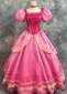 Customized Red Luxury Satin Corset Bodice Princess Dancing Dress Gown Adult Women Cosplay Costume