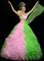 Single Shoulder Flower Bud Dance Costume for Stages