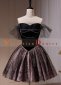Elegant Black Mini Off Shoulder Evening Gowns