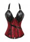 Historical Gothic Victorian Jacquard Sexy Corset Top
