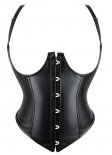 Spaghetti Strap Leather Corset Vest Without Cups