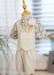 3pcs Boys Textured Formal Beige Suit 1