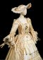 Champagne Rococo Masked Prom Ball Dress 2