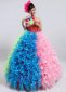 Stage One Shoulder Sequin Tulle Tutu Dresses For Themed Party