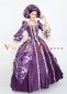 Purple 18th Century Rococo Baroque Ball Gown Dresses Theater Costume
