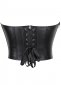 Black PVC Leather Corset Tops 2