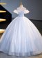 Custom-made White Princess Off the Shoulder Formal Dresses