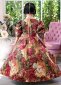 Children Brocade Floral Masquerade Dresses 6