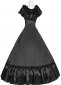Black Victorian Ball Gown Old West Saloon Girl Dress 2