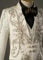 Kids Boys Brocade Jacquard Beading Formal Blazer Suits Set 3