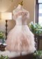 Pink Off the Shoulder Feather Tulle Club Dresses