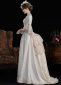 Vintage Women Champagne Jacquard 1890s 1900s Edwardian Dress 2