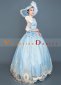 Blue Cinderell Cosplay Rococo Lolita Fairytale Fancy Dress 3