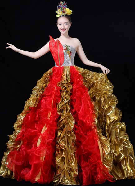 Super Large Skirt Dance Costumes for Carnival Event Stages