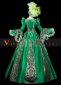 Vintage Green Renaissance Victorian Dress Reenactment Theater Costume 3