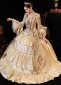Renaissance Champagne Masquerade Party Dress