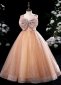Children Big Bow Shoulder Strap Tulle Graduation Formal Dress