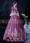 Purple Rococo Southern Belle Queen Medieval Victorian Dress Theatre Reenactment Costume 2