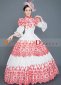 Red Women Party Ball Gown Christmas Masquerade Dresses Theatre Costumes