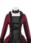 18th Century Burgundy Women Masquerades Historical Dresses 1