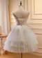 Tiered Tulle Sweetheart Corset Short Party Dress with Appliques Ruffle 3