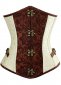 Gothic Steampunk Brown Vintage Underbust Corset
