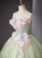 Applique Glitter Tulle Holiday Party Dress 4