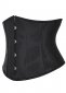 Victorian Black Jacquard Brocade Underbust Corset