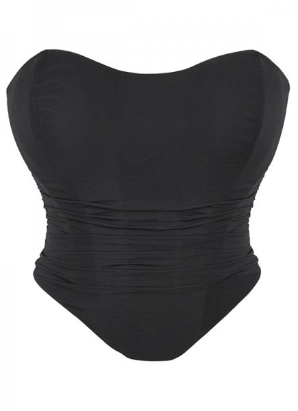 Black Mesh Sexy Overbust Corset