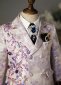 Boys Purple Sequin Jacquard Tuxedo Suit 1