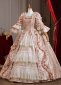 Rococo Renaissance Pink Masked Prom Party Dress