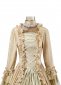 Champagne Jacquard Victorian Dress 02