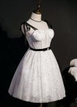 Short White Homecoming Dress School Dance Dresses for Girls Cocktail Party Ball Gown