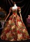 Floral Printing Birthday Prom Dress Medieval Ball Gown 2