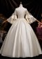 Medieval Vintage Champagne Victorian Dress Ball Gown 3