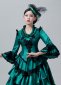 18th Century Historical Inspired Masqurade Ball Gown Green Victorian Bustle Dresses 2