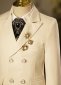 Boys Textured 6Pcs Formal Beige Suit 1