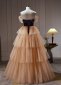 Princess Off The Shoulder Cascading Ruffles Prom Formal Dresses 1