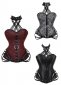 Historical Renaissance Black Longline Gothic Steampunk Corset