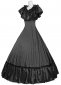 Black Victorian Ball Gown Old West Saloon Girl Dress