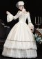 White Drama Stage Costumes Princess Masquerade Adult Ceremony Party Dresses 3
