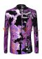 Purple Sequin Wedding Groom Blazers Jackets for Men 2