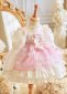Children Bubble Sleeve Pink Princess Dress