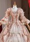 Rococo Renaissance Pink Masked Prom Party Dress 4