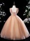 Children Big Bow Shoulder Strap Tulle Graduation Formal Dress 5