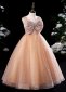 Children Big Bow Shoulder Strap Tulle Graduation Formal Dress