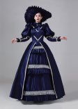 Champagne Blue 18th Century Victorian Masquerade Dresses