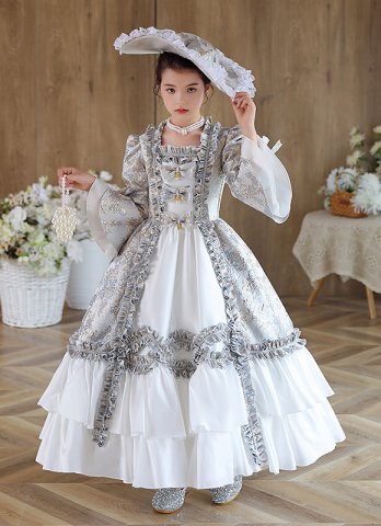 Girls Masquerade Ball Gown kids Victorian Princess Party Dress