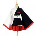 New Adult 4 Pieces Danganronpa Cosplay Black And White Bear Kimono Cosplay Anime Costume